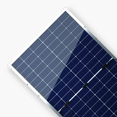  350-380W Sølv Aluminiumsramme IP68 vanntett lav lokk bifacial solar PV Panel