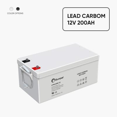  12V dyp syklus 200Ah av rutenett Electric Home Solar Lead Carbon Battery
