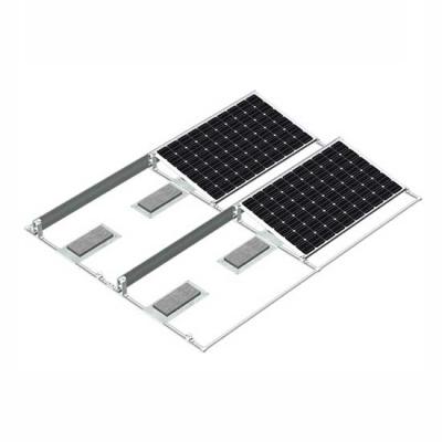 Flat Tak Solar Panel Monteringsstruktur System