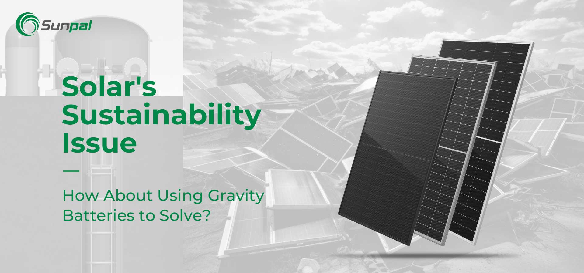 Solars bærekraftsproblem | Bruke gravitasjonsbatterier for å klare det?