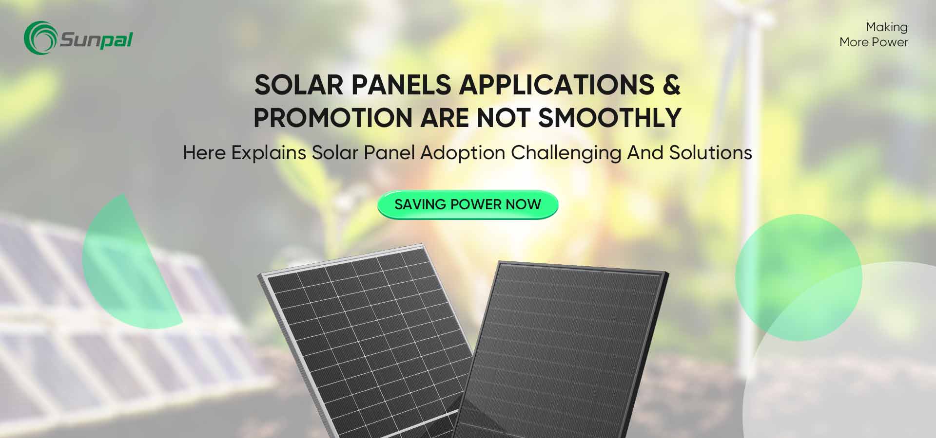 Utfordrende og overvinne barrierer ved bruk av solcellepaneler